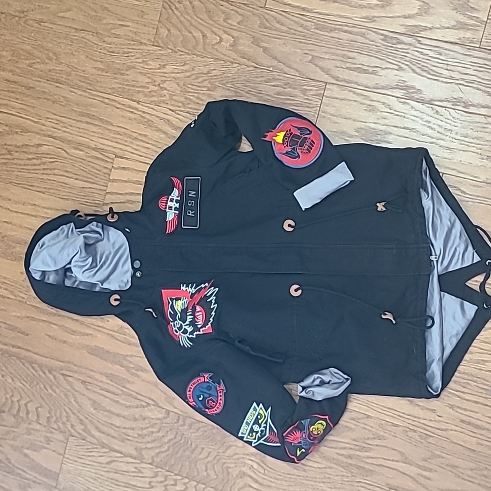 Reason Hawker Fish Tail Parka Black - Touch of Modern Hooded jacket SZ Small